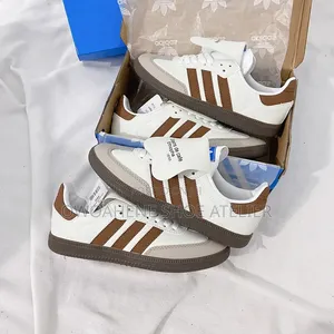 Adidas Samba OG Sneakers Stylized as a "Grains De Café" (Coffee Beans)