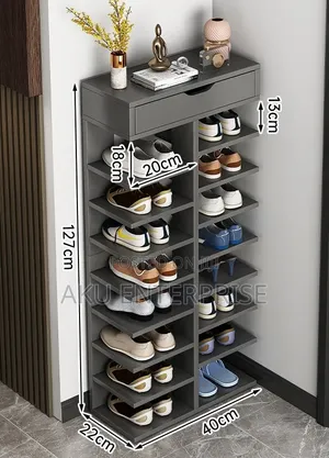 Space-Saving Multi-Layer Shoe Rack 8 Steps