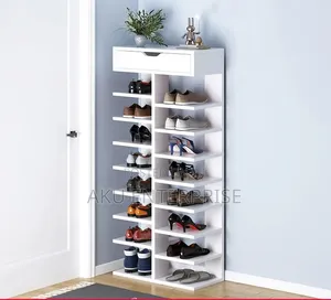 Space-Saving Multi-Layer Shoe Rack 8 Steps