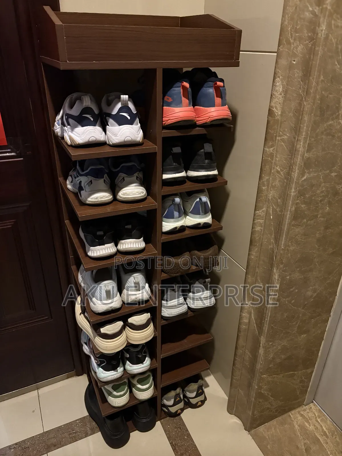 Space-Saving Multi-Layer Shoe Rack 8 Steps