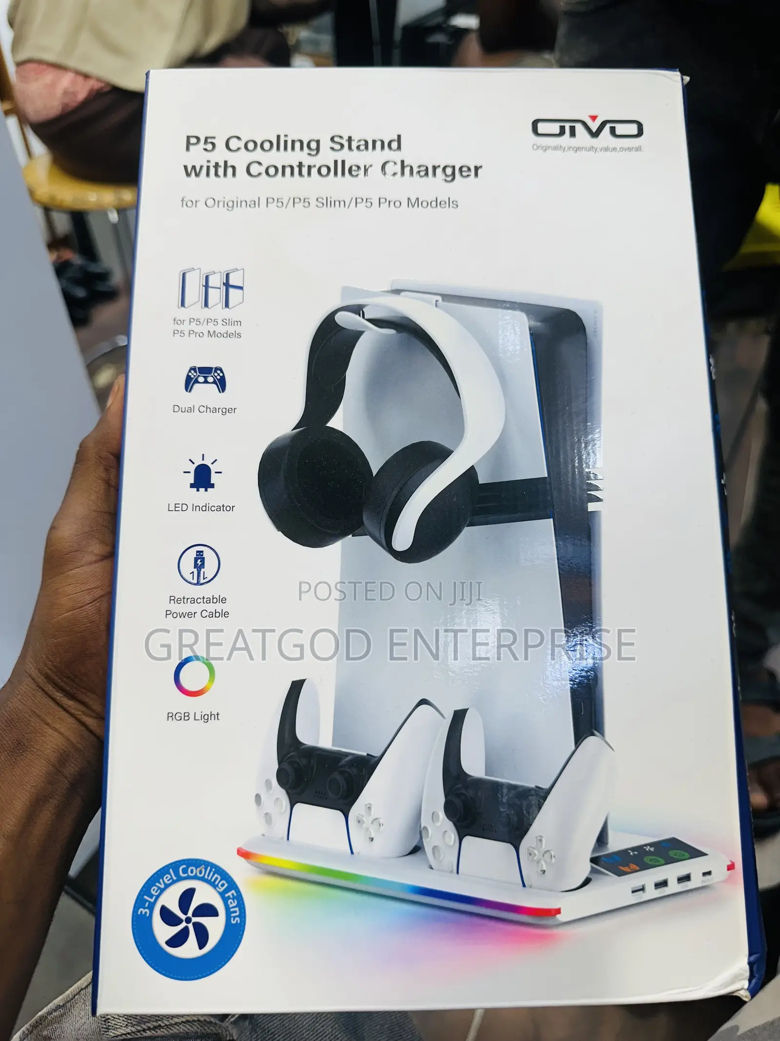 OIVO P5 Cooling Stand With Controller Charger