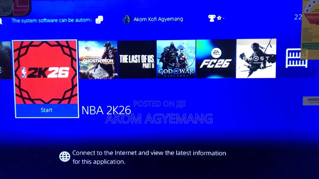 Ps4 Standard 500GB, Account, With Games and Two Controllers
