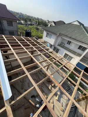 Hardwood Pergola Under Installation