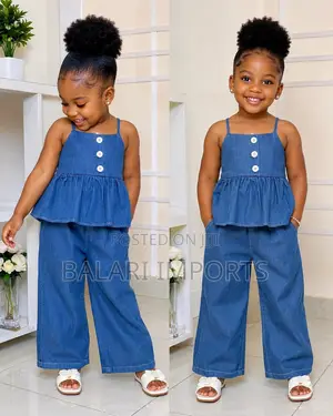 Girls’ Denim 2-Piece Outfit Set
