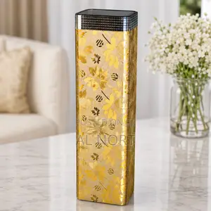 Gold Floral Decorative Vase – 60cm Big Size