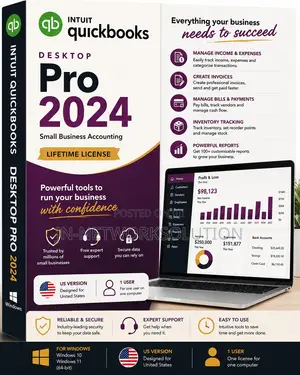 Intuit QuickBooks Desktop Pro 2024 Lifetime for Windows