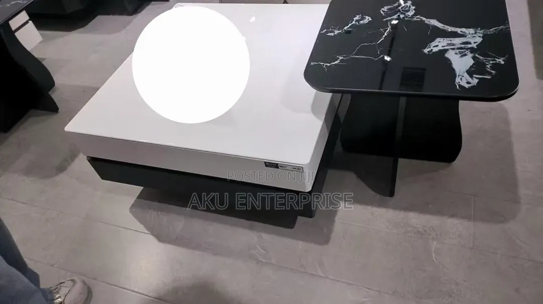 Marble Coffee, Centre Table With Drawer Storage