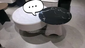 Marble Coffee Table With Drawer Storage Round