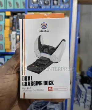 Ielcplus Dual Charging Dock for PS-5 Wireless Controllers