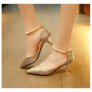 Women's High Heels Elegant Golden Shoes