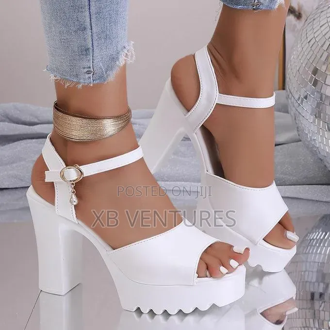 High Heels Women Platform 
Chunky
 Elegant Bridal Party Shoes