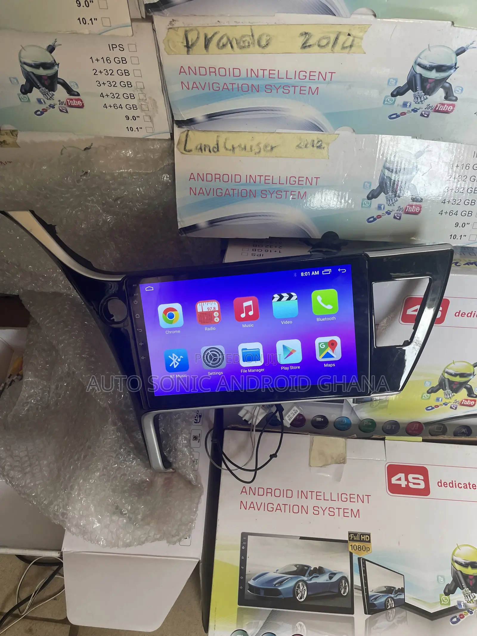 Toyota Corolla 2017 Android Infotainment Upgrade Screen 10”