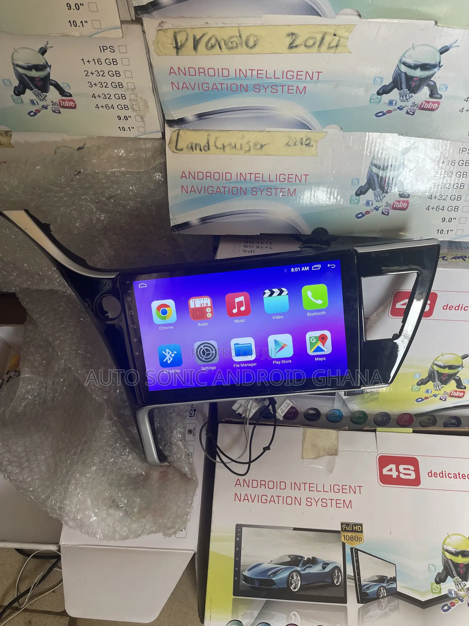 Toyota Corolla 2017 Android Infotainment Upgrade Screen 10”
