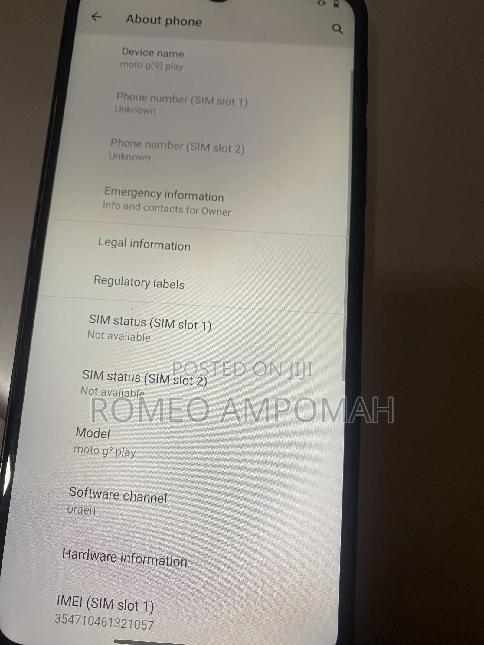 Motorola Moto G9 Play 64 GB Blue