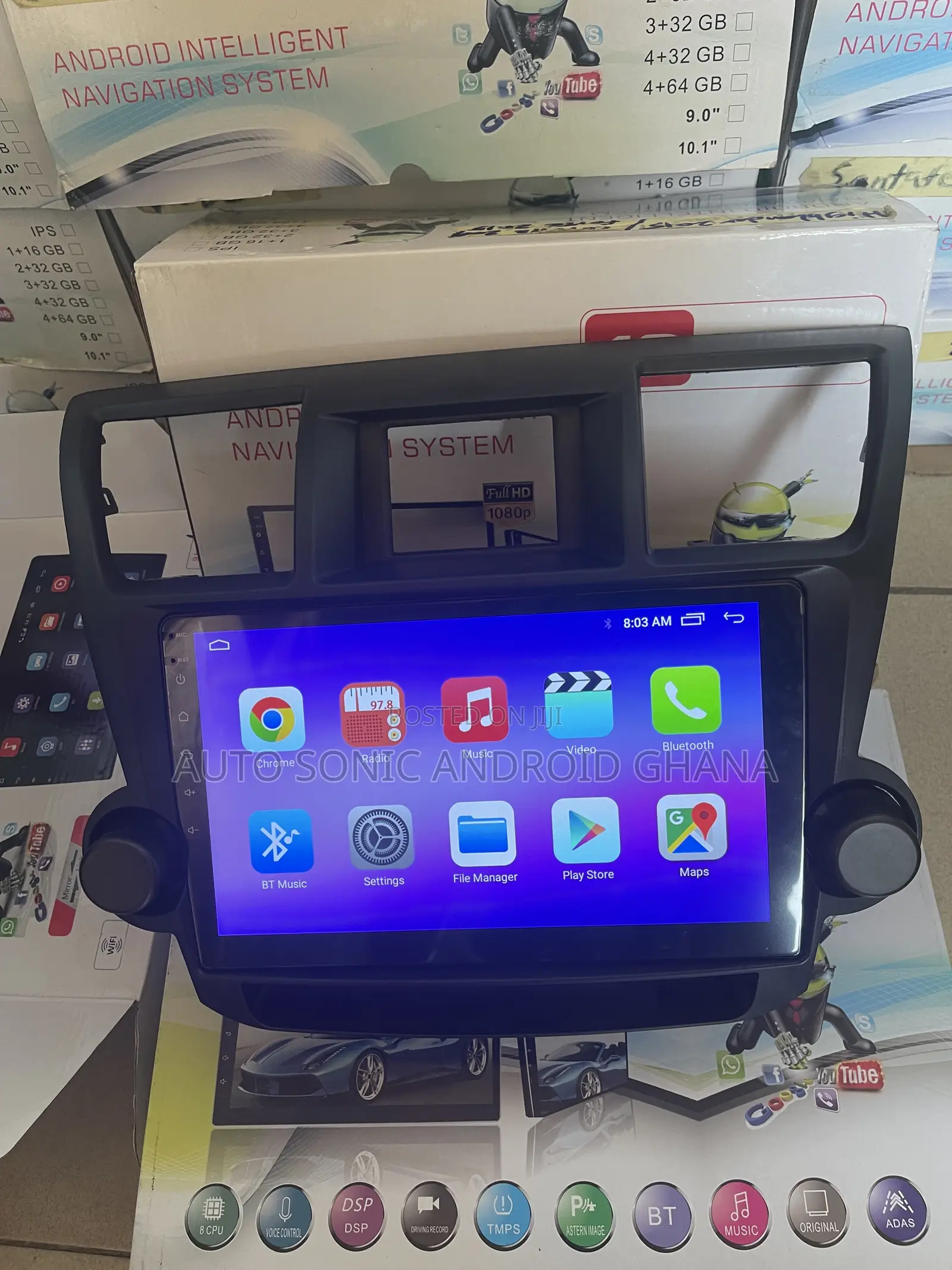 Toyota Highlander 2010 Android Infotainment Upgrade Screen 10”