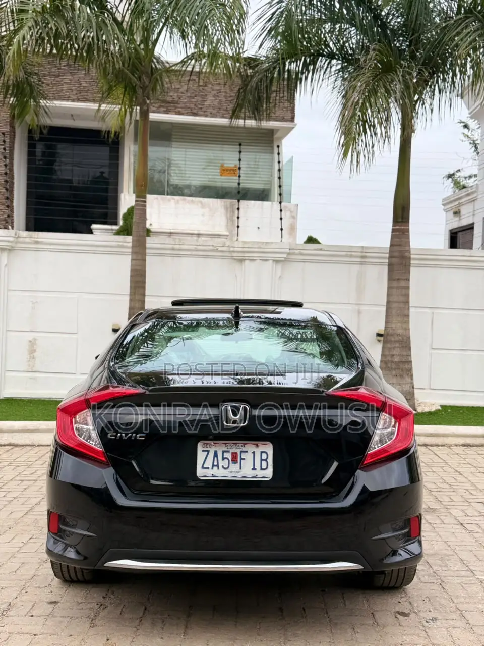 Honda Civic EX Sedan 2020 Black