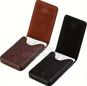 PU Leather Business Card Holder, Vertical Version With Magnetic Shut