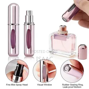 5ml Refillable Perfume Atomizer Bottles – 5-Pack Travel Spray Set