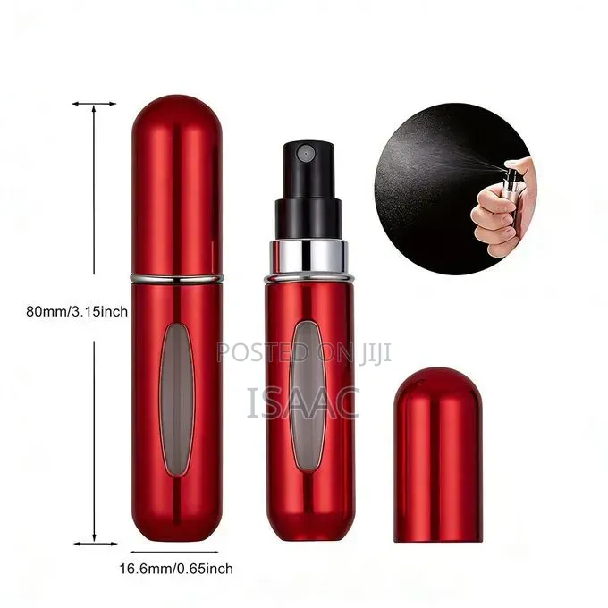 5ml Refillable Perfume Atomizer Bottles – 5-Pack Travel Spray Set