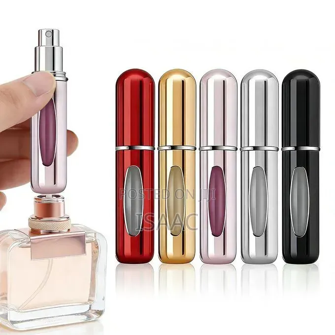 5ml Refillable Perfume Atomizer Bottles – 5-Pack Travel Spray Set