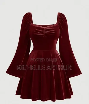 Red Velvet Mini Dress