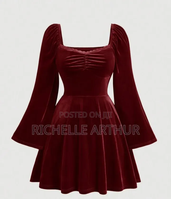 Red Velvet Mini Dress