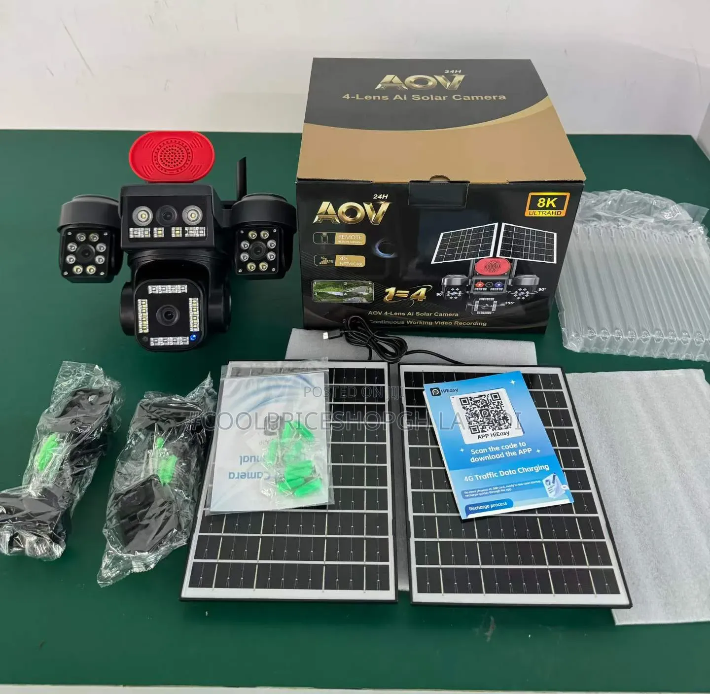 Powered Solar Panel Backed by a Rechargeable Battery App Monitoring.
