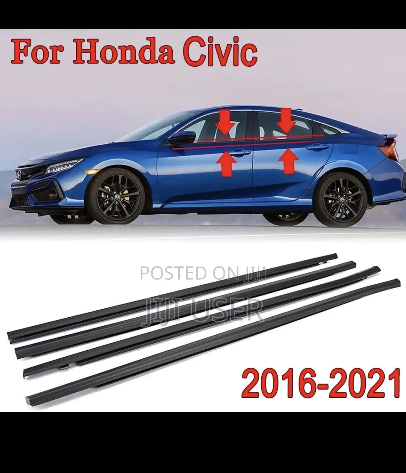 Civic Weather Strip/Window Molding