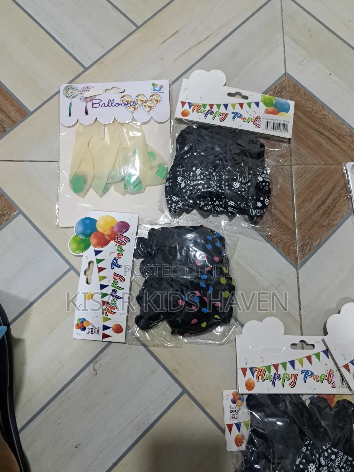 Black Balloons With Happy Birthday Written on It ( Price for 2 Packs)