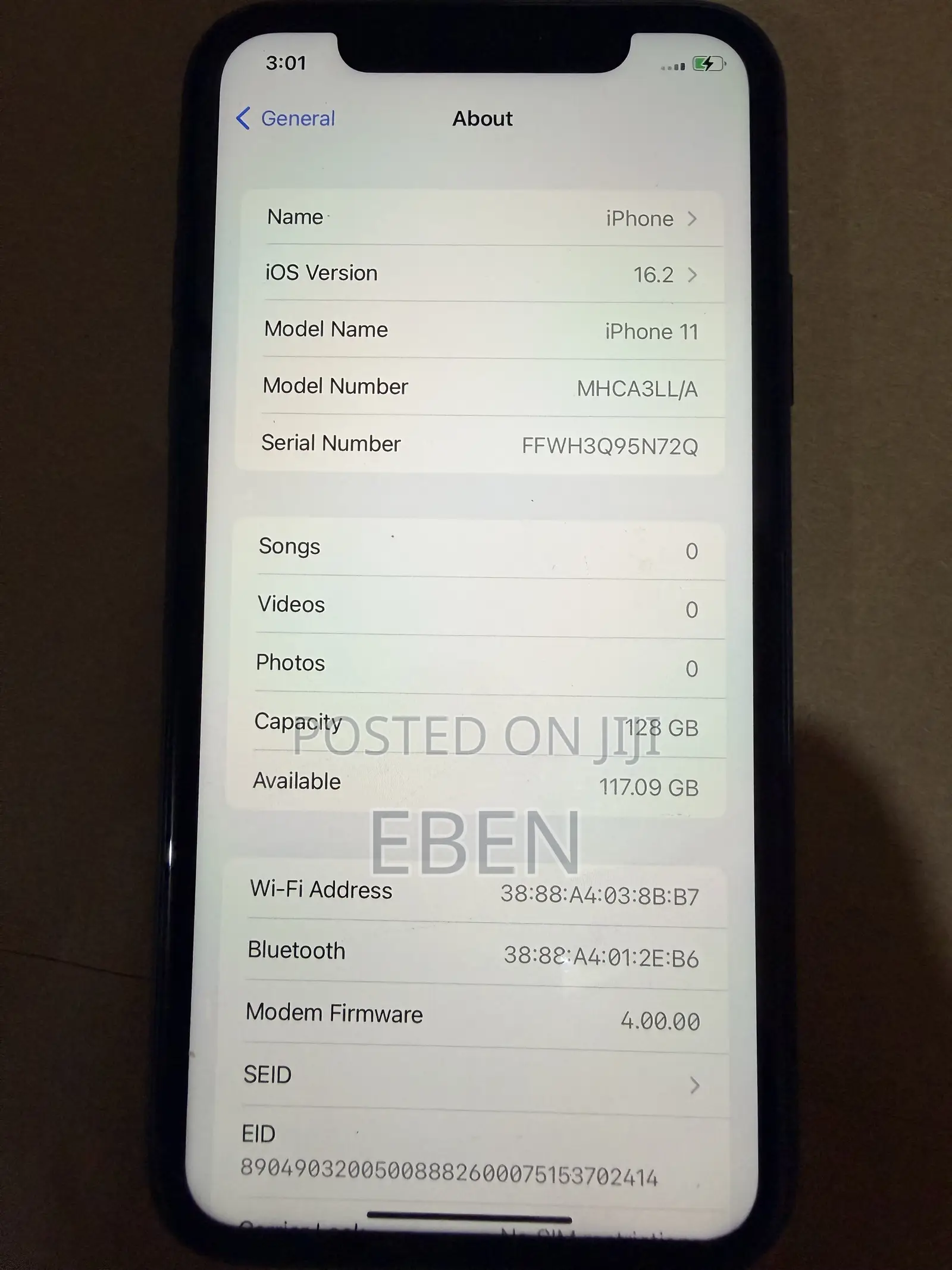 Apple iPhone 11 128 GB Black