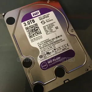 3TBWestern Digital WD30PURX Purple Surveillance Hardrive