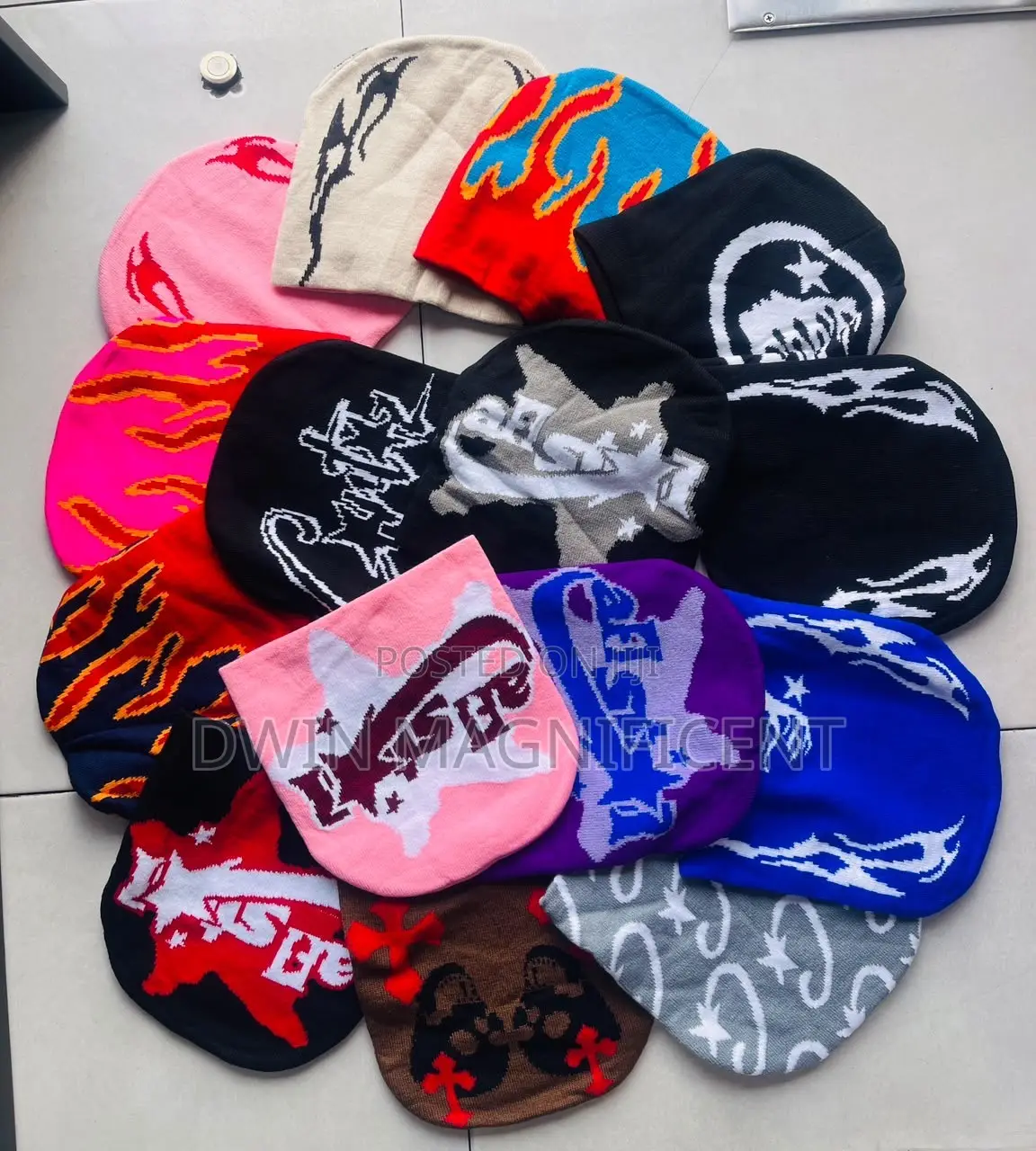 Trendy Y2k-Style Graphic Knit Beanies
