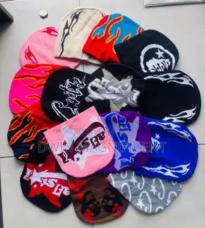 Trendy Y2k-Style Graphic Knit Beanies