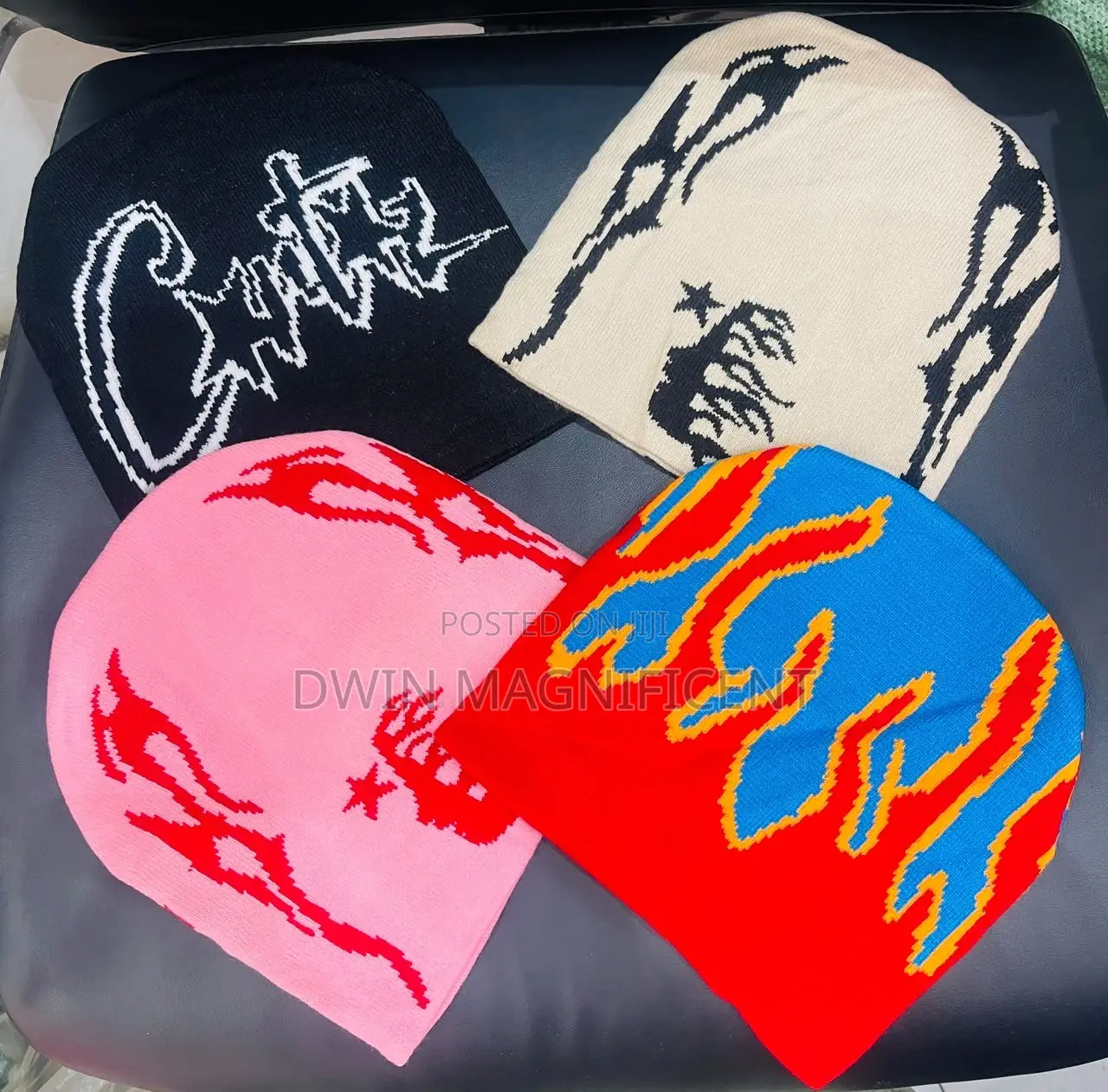 Trendy Y2k-Style Graphic Knit Beanies