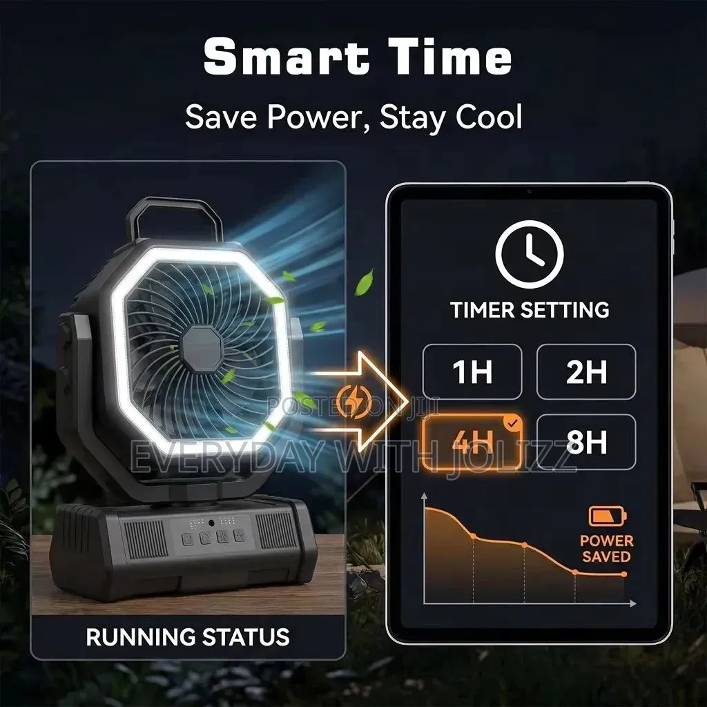 Recharge Powerbank Fan