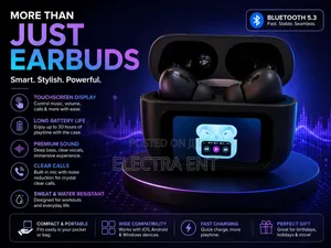 Wireless Earbuds With Smart Screen