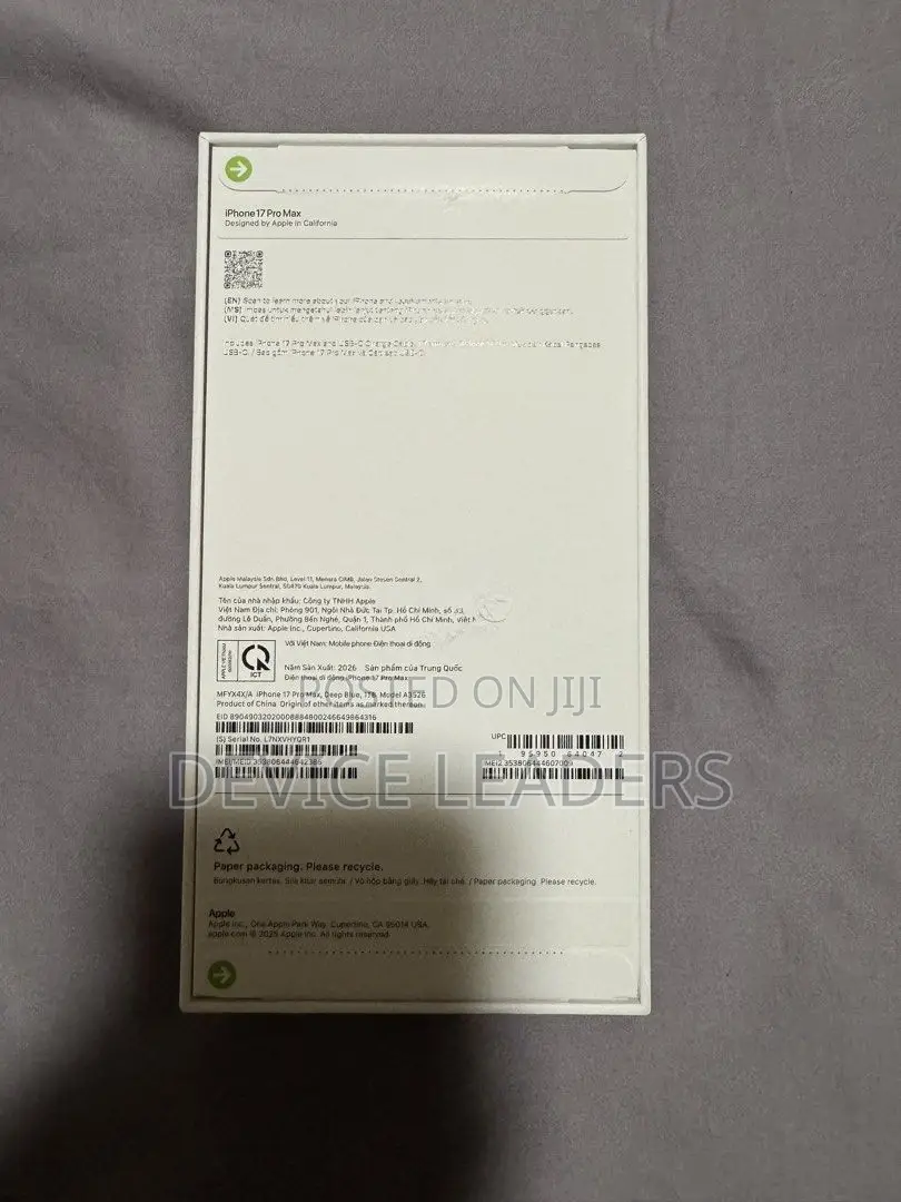 New Apple iPhone 17 Pro Max 1 TB Blue