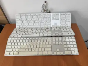 Apple White Aluminum USB Wired Keyboard A1243 - USED