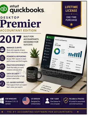 Intuit QuickBooks Desktop Premier Accountant Edition 2017 Lifetime