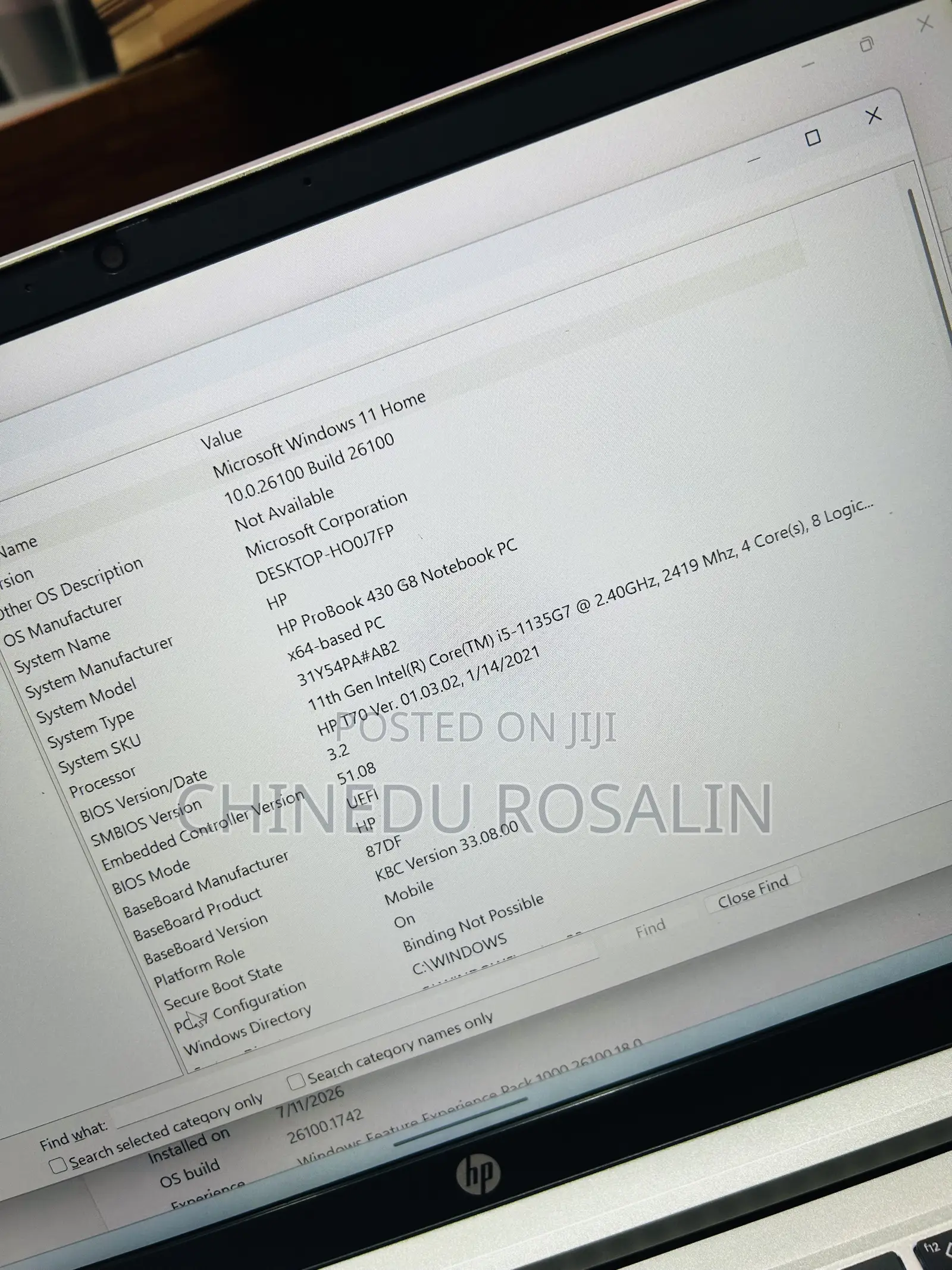 Laptop HP ProBook 430 G8 16GB Intel Core i5 SSD 256GB