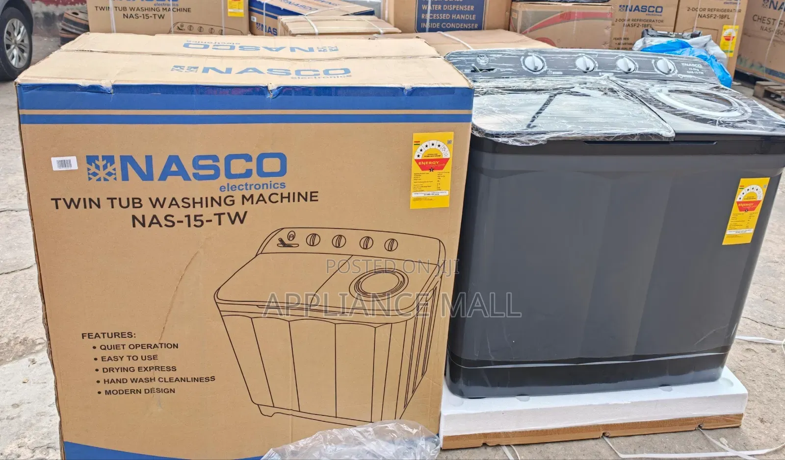 Nasco Washing Machine 15kg Semi Automatic