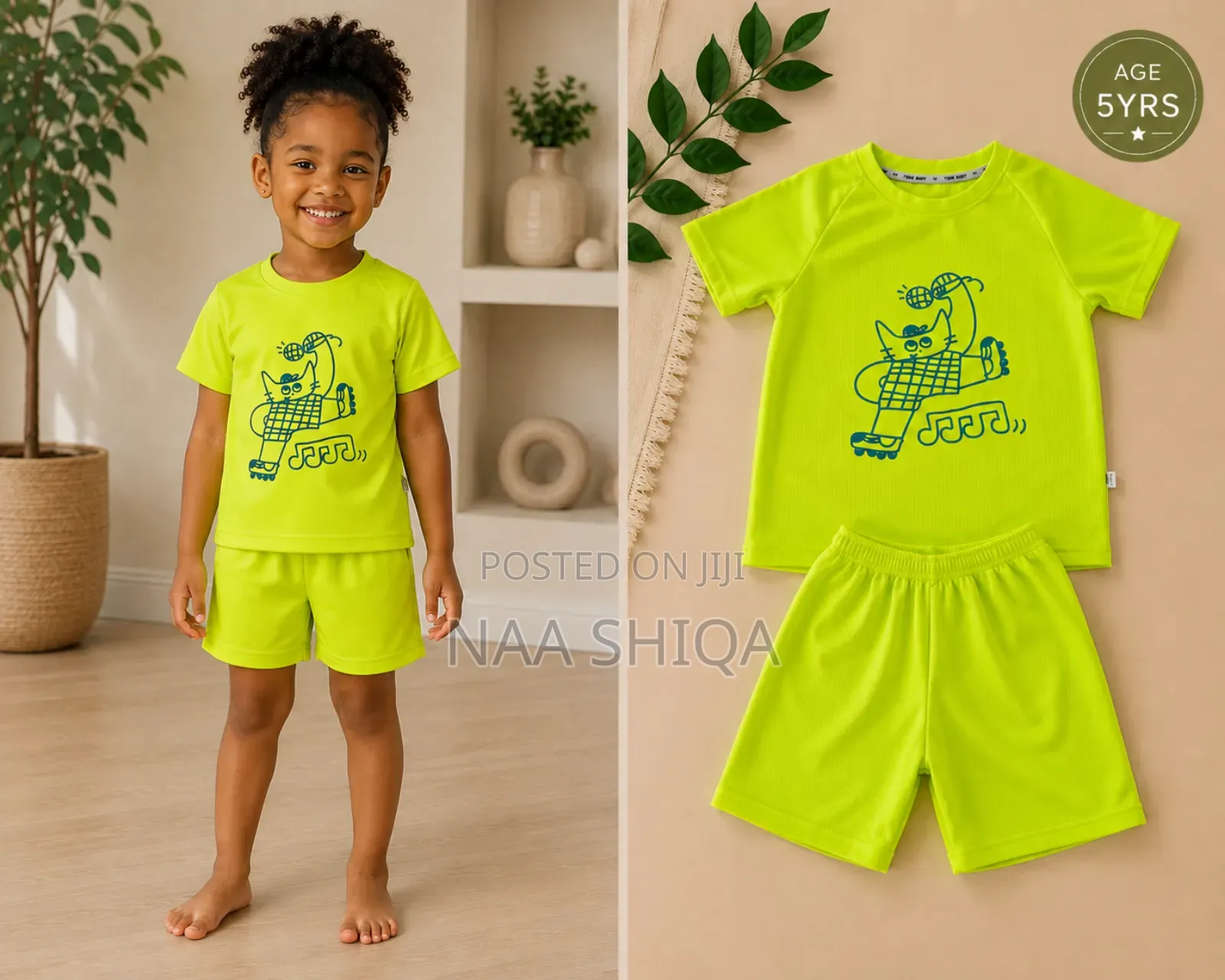 5yrs- 2piece Casual Kids Clothing Set- Girls