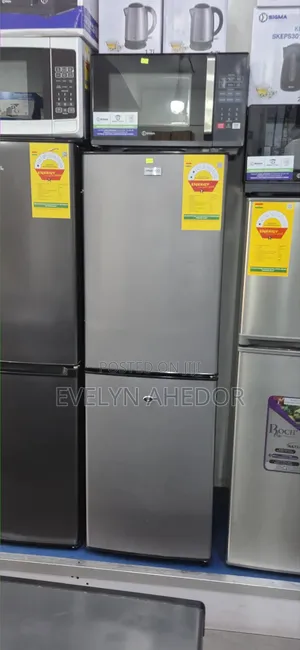 Gray Colour of Nasco Bottom Freezer 158L Double Door Fridge