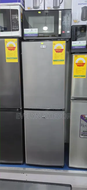 Gray Colour of Nasco Bottom Freezer 158L Double Door Fridge