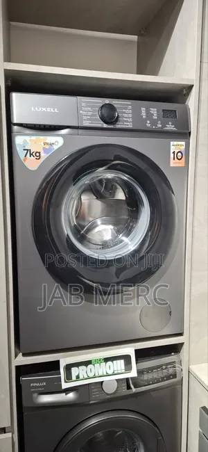 7kg High Drum Inverter Washing Machine Dark Grey New