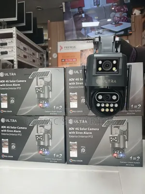 4G Solar Camera With Siren Alarm 2 Lens 8mp