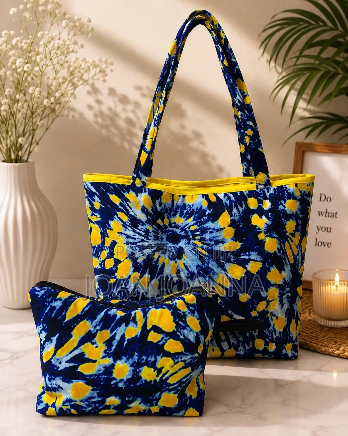 Quality African Ankara Tote Bags With Purse