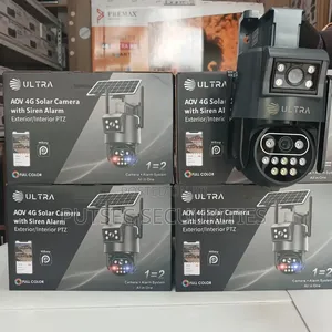 4G Solar Camera With Siren Alarm 2 Lens 8mp