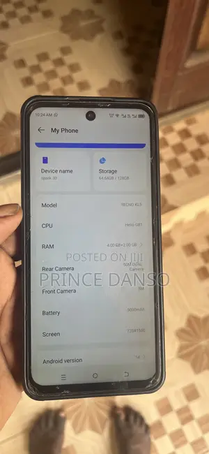 Tecno Spark 30C 128 GB Gray