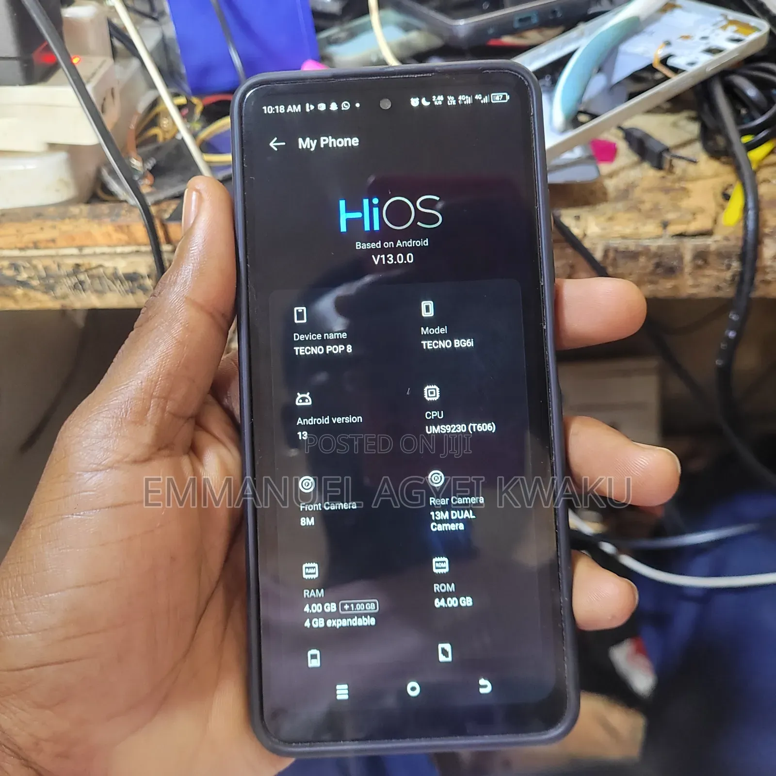 Tecno Pop 8 64 GB Black